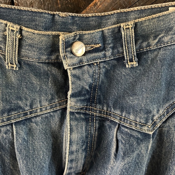 Women's Vintage Gitano Front Pleated Stone Wash Jeans - Picture 4 of 4